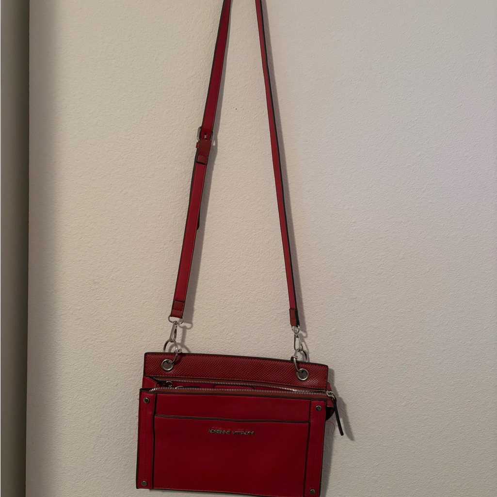 Adrienne Vittadini Red Crossbody Bag